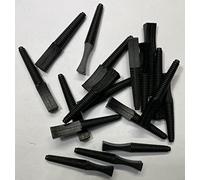 Protection Force Tapón de tapón de inserción cónico Acanalado para Apertura de Botella de Tubo de Rosca de Orificio de identificación de 3/16 "7/32" 4-6 mm (Paquete de 25) Goma Reutilizable