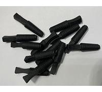 Protection Force Tapón de tapón de inserción cónico Acanalado para Apertura de Botella de Tubo de Rosca de Orificio de identificación de 11/32 "3/8" 8-10 mm (Paquete de 20) Goma Reutilizable