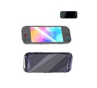 Protective Case for Nintendo Switch 2, Game Console Protective Case Shockproof, Drop-Proof, Waterproof,Transparent + Purple