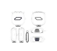 Protective Case for SHOKZ Open Fit 2+ / T921 Earbuds, Shockproof TPU Case with Integrated and Carabiner B