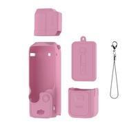 Protective Cover for dji OSMO Pocket 3 Body Silicone Case Lens Protector Sleeve Camera Display Blackout Accessories (Set 1 Red)