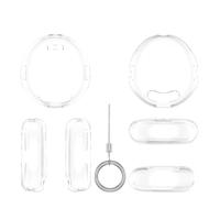 Protective Cover Shell Suitable for Tamagotchi Uni Game Console PC Transparent Case Housing with Lanyard (Transparent)
