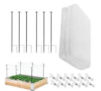 Protective Garden Netting, Durable Barrier Kit, 13-Foot Cover with Support Stakes, 20.08 Inch Reinforced Mesh Protection, Breathable Design with Sturdy Clips, Plant Shield for Greenhouse Orchard