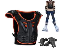 Protective Gear - PVC, 27 x 38 cm Mesh Equipment Kids Safety Set | Lightweight Transpirable Codo y Knee Pads, Vest For Boys And Girls For Cycling, Skiing, Motorcycling