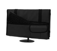 Protective Monitor Case, Adjustable Travel Sleeve, 21.26x28.35in Computer Accessories Bag, Soft Flannel Lining, Shockproof Authentic Material for Screen Keyboard Cable