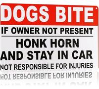 Protective Pet Notice Honk For Metal Sign for Garden Gate 12x8 Inch