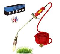 Protectivemethod Torch, New Propane Torch Weed Burner Kit, with Turbo Trigger and Hose, Welding for Home Use with 30/35/50 Nozzle Options, for Weeding, Roof Asphalt, Ice Snow (50,1.2m)