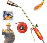 Protectivemethod Torch Weed Burner Kit, Propane Torch Weed Burner with Adjustable Flame - Heavy Duty for Weeding, Roofing, Ice Snow + Multiple Nozzles (35mm,Double Switch)