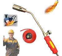 Protectivemethod Torch Weed Burner Kit, Propane Torch Weed Burner with Adjustable Flame - Heavy Duty for Weeding, Roofing, Ice Snow + Multiple Nozzles (30mm,Single Switch)