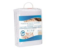 Protecto de colchón en varias medidas con triple barrera impermeable en color blanco altura máx 32 cm