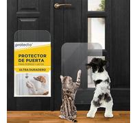 Protecto Protector de Puertas Arañazos de Perro y Gato, 45 x 30 cm - Protección de Puerta contra Arañazos Fácil de Montar - Protector Antiarañazos para Puerta, Pared, Ventana y Muebles - Transparente