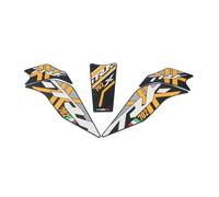 ProtectoDepósito Etiqueta engomada Almohadilla Protectora Tanque Moto Combustible Aceite Pegatinas Goma Rodilla Calcomanías para TRK 702X 702 X para Adventure 2023 2024