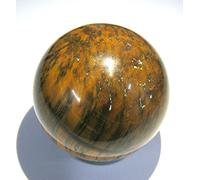 Protector 171 gramos Ojo de tigre 50 mm Esfera de cristal Curación Reiki Feng Shui Regalo Energía psíquica metafísica Piedra preciosa Meditación Aura Bienestar