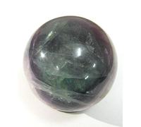 Protector 198 gramos Fluorita 47mm Esfera de cristal Curación Reiki Feng Shui Regalo Energía Piedra preciosa espiritual Chakra del corazón