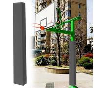 Protector acolchado cuadrado personalizable para poste de baloncesto para postes de apoyo al aire libre, se adapta a 4 x 4, 6 x 6, 8 x 8 pulgadas, envoltura de seguridad para una mayor protección