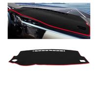 Protector Alfombra Salpicadero Cubierta para Toyota para Corolla E160 E170 E180 2014-2018 Tablero Automóvil Parasol Cubierta Antideslizante Accesori(A Red Side LHD)