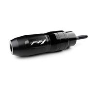 Protector Anti-CaíDas Almohadillas De Tope De Marco CNC para Motocicleta, Deslizadores De Escape, Protector contra Choques para Yam&AHA FZ6 FAZER FZ6R FZ8 FZ1 FAZER(Black)