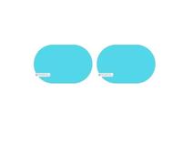 Protector Anti-Lluvia Espejo Protector De Espejo Antiniebla PVC Pegatina Impermeable Película Protectora Visión Clara para Retrovisor Vehículo 2 Uds