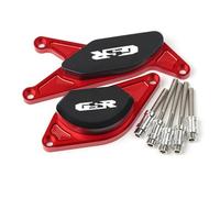 Protector Anticaídas Motocicleta para Suzuki GSR750, GSR600 GSR400. Deslizadores Chasis CNC, Almohadillas contra Caídas, Protector Cárter Motor Protector Anticolisión Chasis(Rojo)