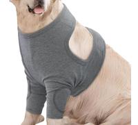 Protector antifugas para patas delanteras para perros, codera con cojín para cicatrización de heridas y apoyo a lesiones, resistente para perneras pequeñas y medianas