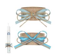 Protector antigoteo de para Velas, 2 Piezas Autoadhesivas Retro, Cinta Protectora de para Vela de Iglesia, Planificadores Ceremonias Cristianas, Padrinos, Capilla, Rincón Oración, Eventos y Festivos
