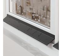 Protector antigoteo para Puertas y Ventanas, Protector Autoadhesivo para la Lluvia, desviador de Borde de Goma Flexible, Deflector de Lluvia Multifuncional Resistente a la Intemperie, protec