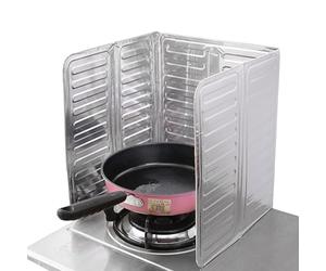 Protector antisalpicaduras para estufa, no pegado, 3 lados, lámina de aluminio, protector de pared resistente a altas temperaturas, resistente a altas temperaturas, plegable