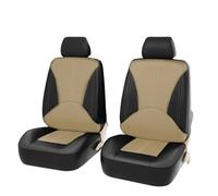 Protector asiento coche 4/9 Fundas De Cojín Cuero Para Asientos De Coche Para Chrysler 200 300 300C 300s Para Cruiser Para Sebring Para Town Para Country Fundas Asientos(2Seats-Black Beige)