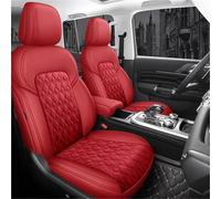 Protector Asiento Coche Funda Cuero Asiento Coche 5 Asientos Para Ford Para Escort Para Evos Para Territory Para Equator Para Mustang Para Mach-e Accesorios Coche Funda Asiento Coche(Rojo,One Size)