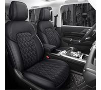 Protector Asiento Coche Funda Cuero Asiento Coche 5 Asientos Para Ford Para Escort Para Evos Para Territory Para Equator Para Mustang Para Mach-e Accesorios Coche Funda Asiento Coche(Negro,One Size)