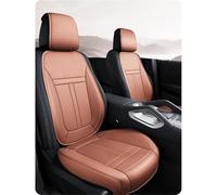 Protector asiento coche Funda De Cuero Para Asiento Coche, Transpirable, Antideslizante, Envolvente, Para El Conductor, Accesorios Interiores Fundas Asientos Coche(1Set Front Brown)