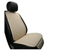Protector asiento coche Funda protectora universal de lino para asientos coche, delantera, trasera y respaldo. Cojín verano para sedán, SUV camioneta Fundas Asientos Coche(Beige 1 seats)