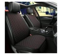 Protector asiento coche Funda protectora universal de lino para asientos coche, delantera, trasera y respaldo. Cojín verano para sedán, SUV camioneta Fundas Asientos Coche(Black red 5 seats)