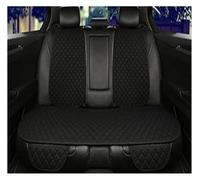 Protector asiento coche Funda protectora universal de lino para asientos coche, delantera, trasera y respaldo. Cojín verano para sedán, SUV camioneta Fundas Asientos(Black Back row)
