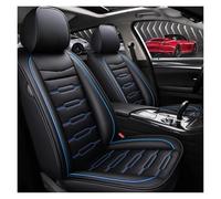 Protector asiento coche Fundas Cuero Para Asientos Coche Para Dodge Para Journey Para Charger Para Challenger Para Dart Para Caliber Accesorios Interiores Fundas Asientos Coche(Azul negro)