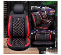 Protector Asiento Coche - Fundas de Asientos Coche Delantero Trasero - Funda Asiento Coche Resistente Acolchada,Compatible For Mercedes-Benz B-Class B180.,Black Red