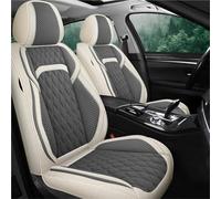 Protector asiento coche Fundas Para Asientos Coche De 5 Plazas Para Toyota Para RAV4 Para Avensis T25 T27 Para Yaris Para Auris Para Aqua Accesorios Interiores Fundas Asientos Coche(Beige Grey)