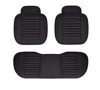 Protector Asiento Coche para Volvo XC60 XC90 XC40 XC70 S60L C30 S80 S90 V50 V60 Funda De Cojín For Asiento Coche Alfombrilla Asiento Accesorios Coche Delanteros Traseros Fundas Asientos (Color : Negr