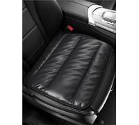 Protector Asiento Delantero Fundas De Asiento De Cuero PU Perforadas De Lujo, Accesorios De Decoración Interior Para Ford Para Focus Para MK3 1 Uds.(Negro)