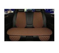 Protector Asiento Funda protectora universal de lino para asientos coche, delantera, trasera y respaldo. Cojín verano para sedán, SUV camioneta Fundas Asientos(Coffee Back row)