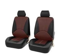 Protector Asiento Fundas Cuero Sintético Asientos Coche 2/5 Plazas Para Odyssey Para Pilot Para Vezel Para Stream Para Shuttle URV Para Inspire XRV Fundas Asientos(2Seats-Brown)