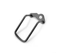 Protector Bicicleta Montaña Aluminio Negro Protector Bicicleta | Aleación aluminio, 10x4x3cm, 70g ligero, negro mate, sin desmontar rueda