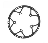 Protector Cadena CNC Aleación Aluminio Anti-Enganche | Estructura hueca ultra ligera, reduce peso total bici, mejora agilidad en ciudad, aluminio de resistencia(56T Black)