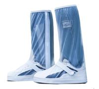 Protector Calzado Lluvia Lavable PVC Cubre Zapatos Impermeable Lluvia Hombre Mujer Reflector Diseño de Suela Antideslizante Cubre Calzado Cubrebotas Nieve Anti Barro Reutilizables(43-45 Blanco)