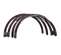 Protector Cejas Rueda Ceja De Rueda Arco Bengalas Coche Para Cayenne 18-24 Protector Guardabarros Accesorios Paso rueda coche Tira(Dark red)