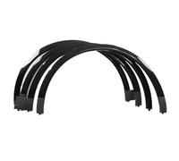 Protector Cejas Rueda Ceja De Rueda Arco Bengalas Coche Para Cayenne 18-24 Protector Guardabarros Accesorios Paso rueda coche Tira(Negro)