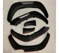 Protector Cejas Rueda Cubierta De Placa Acampanada Exterior Estilo Coche, Piezas Automóvil Para Hilux Para Revo Para Rocco 2015-2021, V6, Guardabarros Coche Tira Arco Rueda(GRAY BLACK 2021-2024)