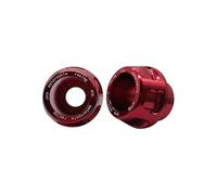 Protector Choque Motocicleta Scooter Rueda Horquilla Delantera Cuadro, Almohadillas Protección contra Caídas Deslizadores(Red)