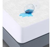 Protector Colchón 150x200 cm Pack 2 Funda Colchón Impermeable Sábana Bajera Impermeable de Algodón y Microfibra Cubre Colchón para Cama Transpirable Hipoalergénico Antiácaros Lavable