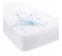 Protector Colchon 150x200 Impermeable Rizo, Banda elástica perimetral 360°, para Colchon de hasta 25 cm de Altura, Ajuste Firme, Lava a máquina,100% Poliéster